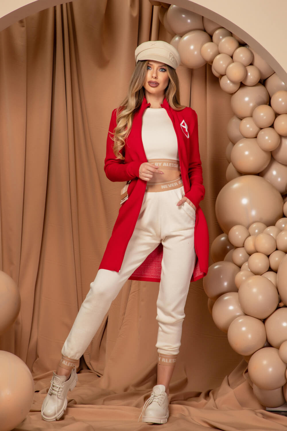 City Chic Къс Пуловер - Cream - Изображение 13
