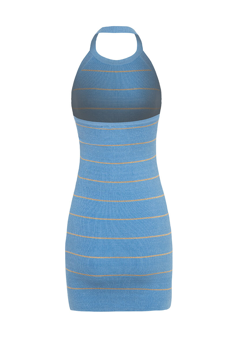 Always Level Up Bodycon Рокля - Blue - Изображение 15