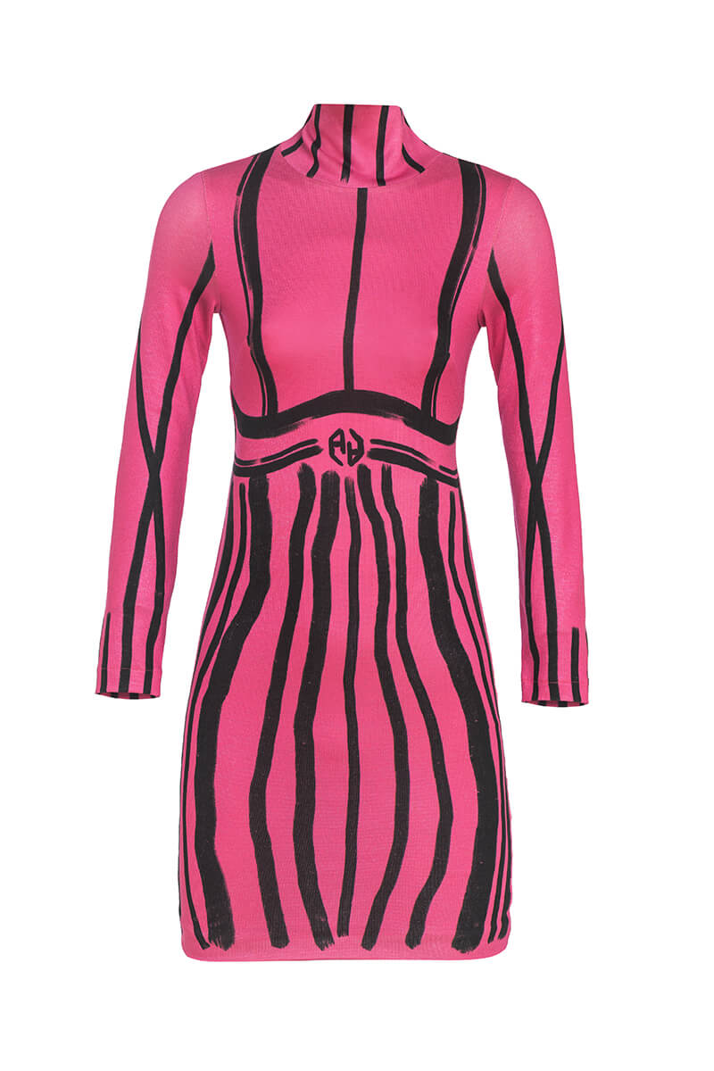 Focus On Myself Bodycon Рокля От Плетиво - Pink - Изображение 9