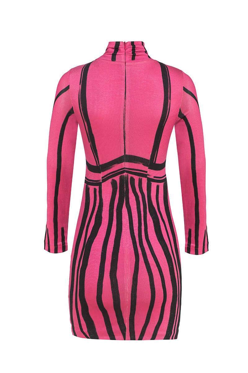 Focus On Myself Bodycon Рокля От Плетиво - Pink - Изображение 13