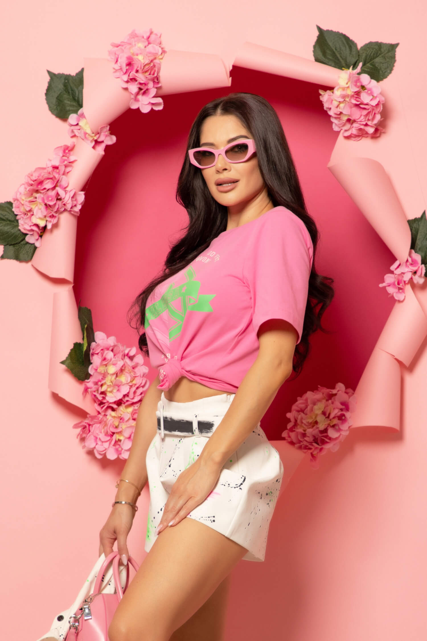 Summer Nights Sass Къс Панталон С Подвижен Колан - handmade - Изображение 25