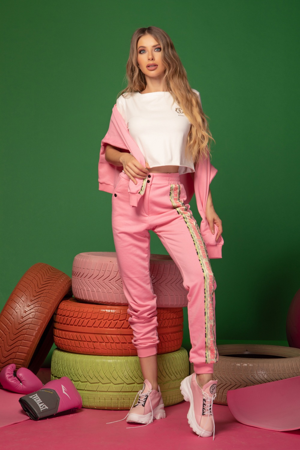 Restless Spirit Спортен Панталон - Pink - Изображение 16