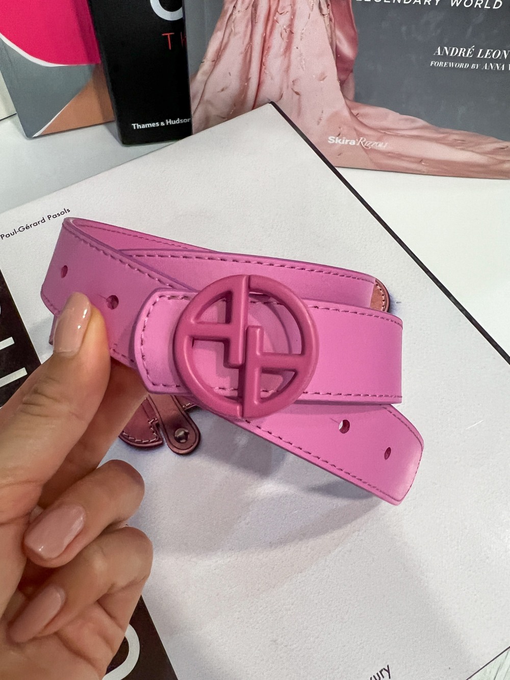 Alessa logo Cold Pink колан - тесен с розова тока - Изображение 6
