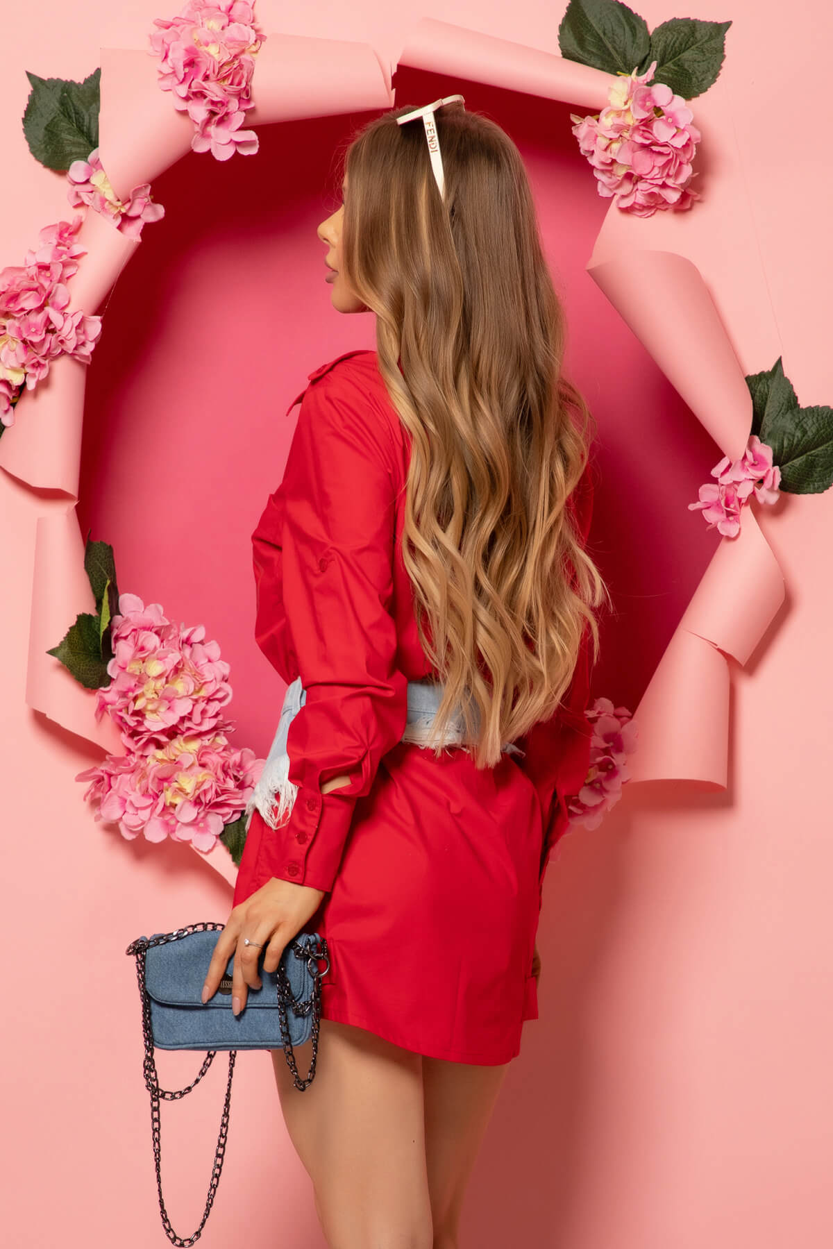 Nothing But Love Риза - Дълга - Red - Изображение 11