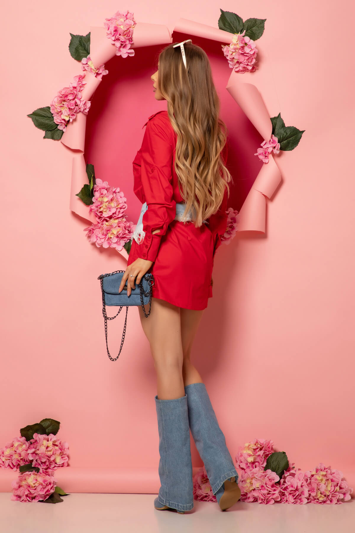 Nothing But Love Риза - Дълга - Red - Изображение 17