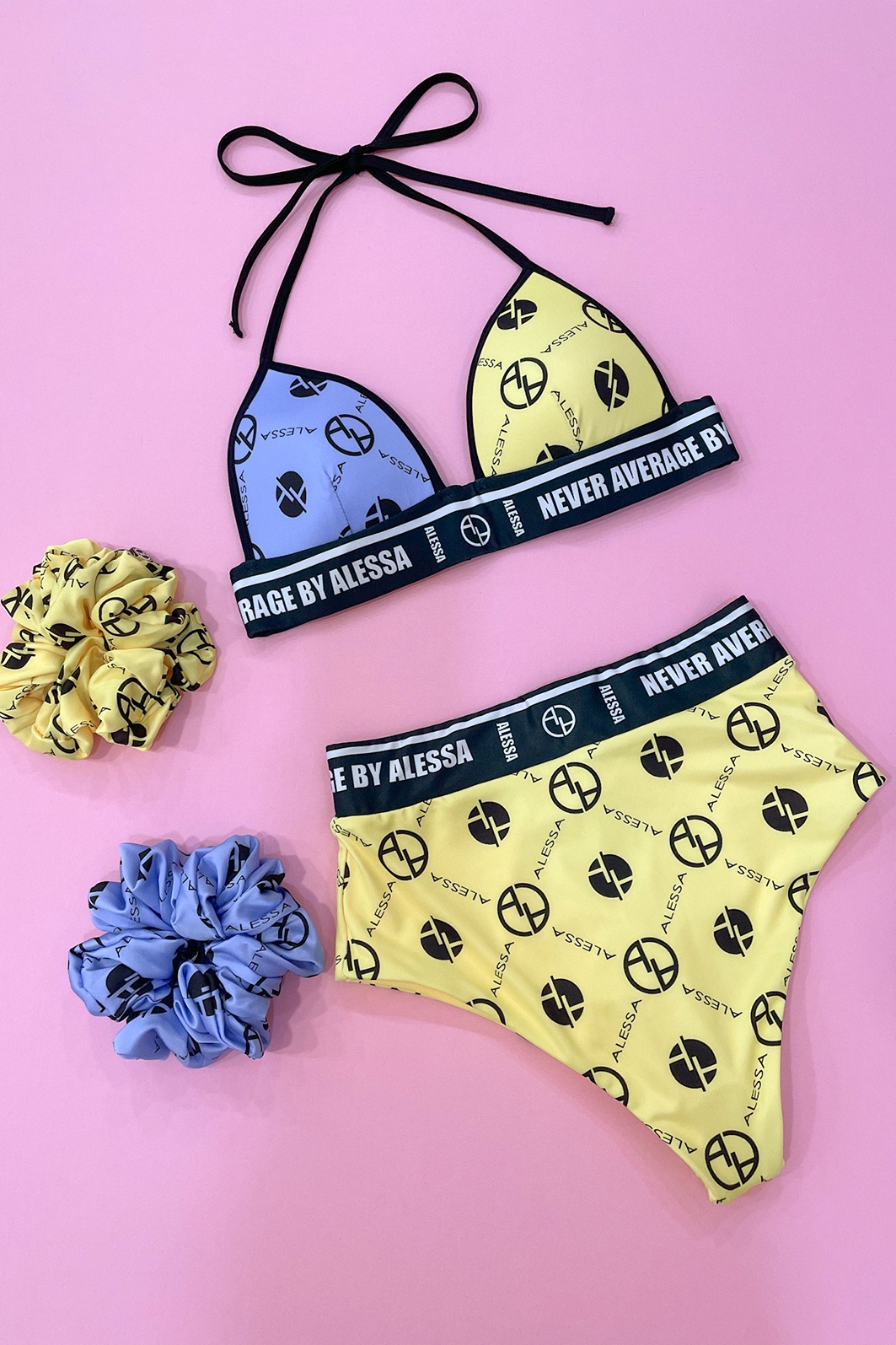 She Baller Бански Бикини С Висока Талия - yellow - Изображение 8