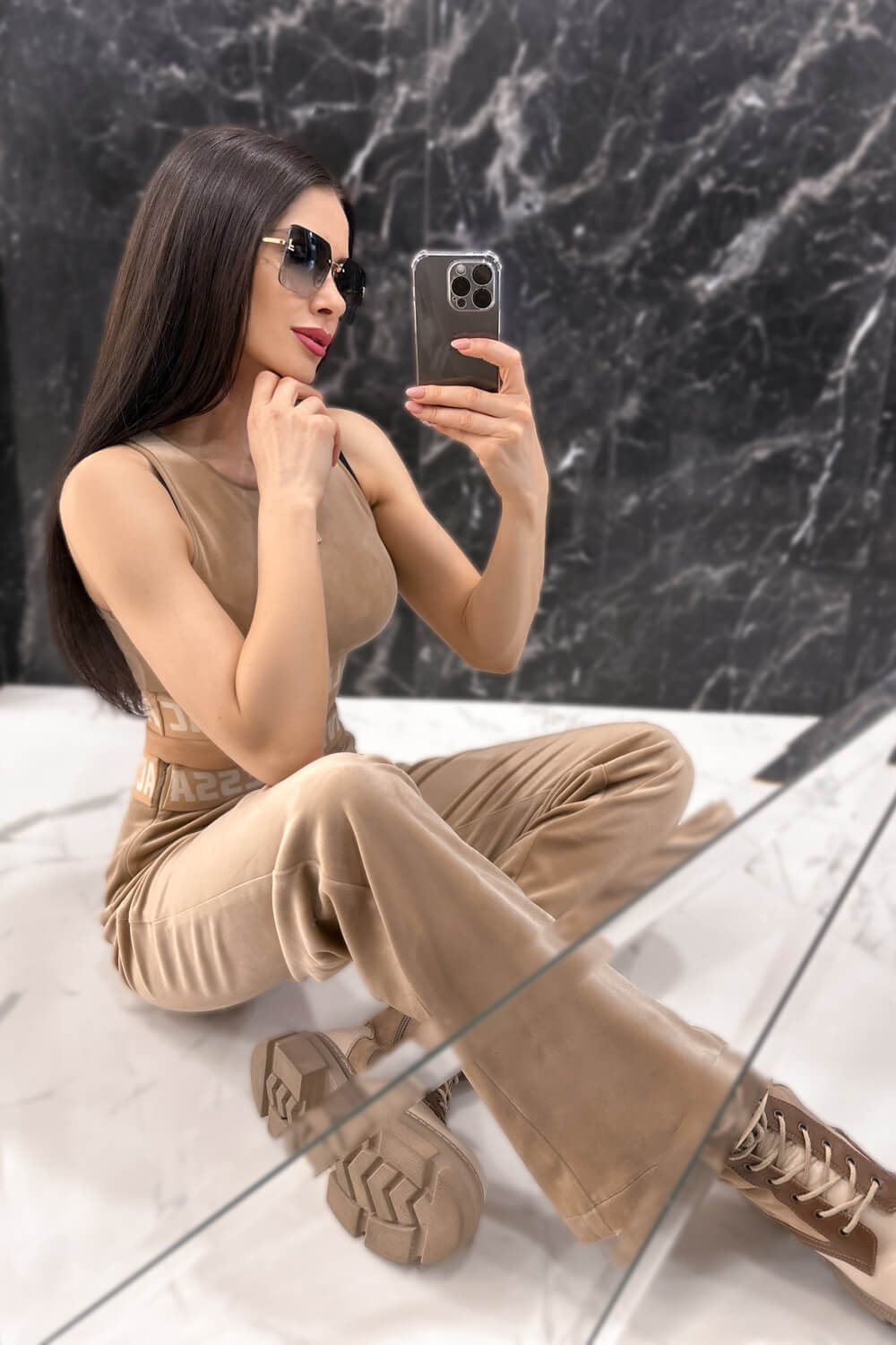 Candy Crush Плюшен Панталон - Nude - Изображение 14