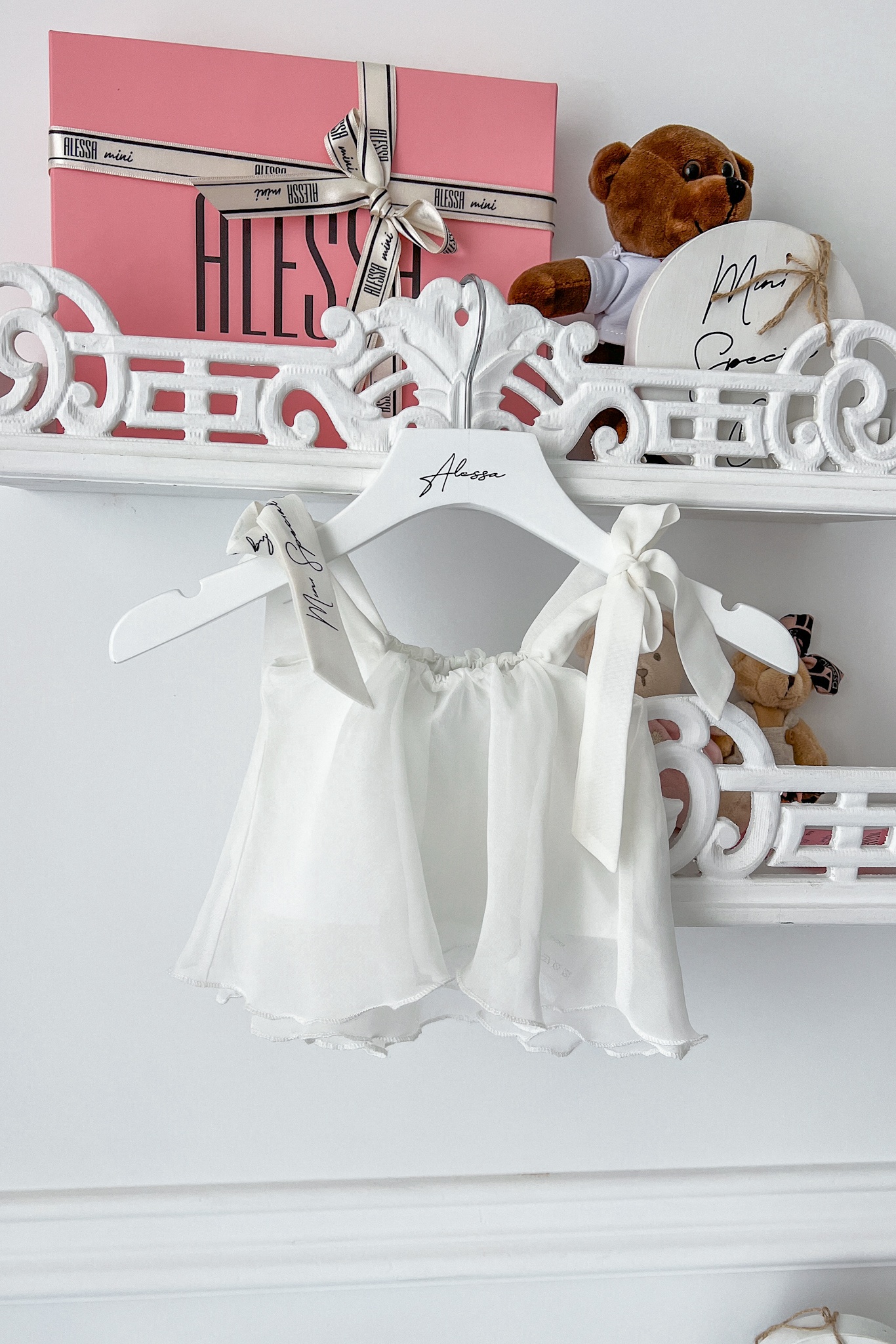 Piece of paradise mini ruffles топ - екрю - Изображение 6