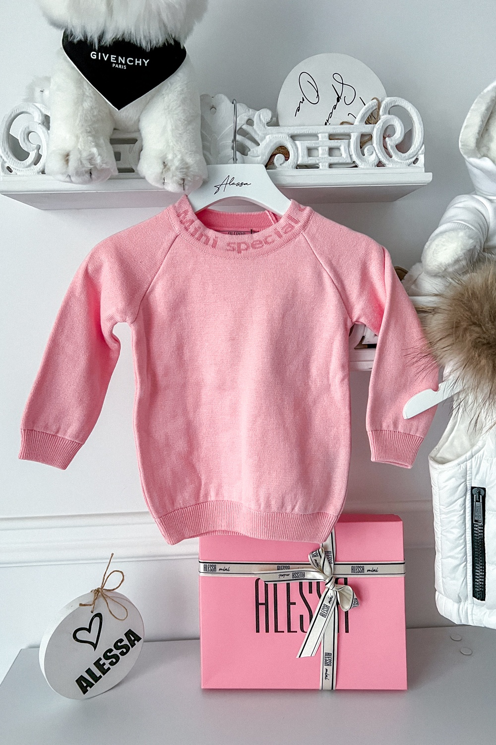 Sweet Disguise Alessa Mini Пуловер От фино Плетиво - Pink - Изображение 14