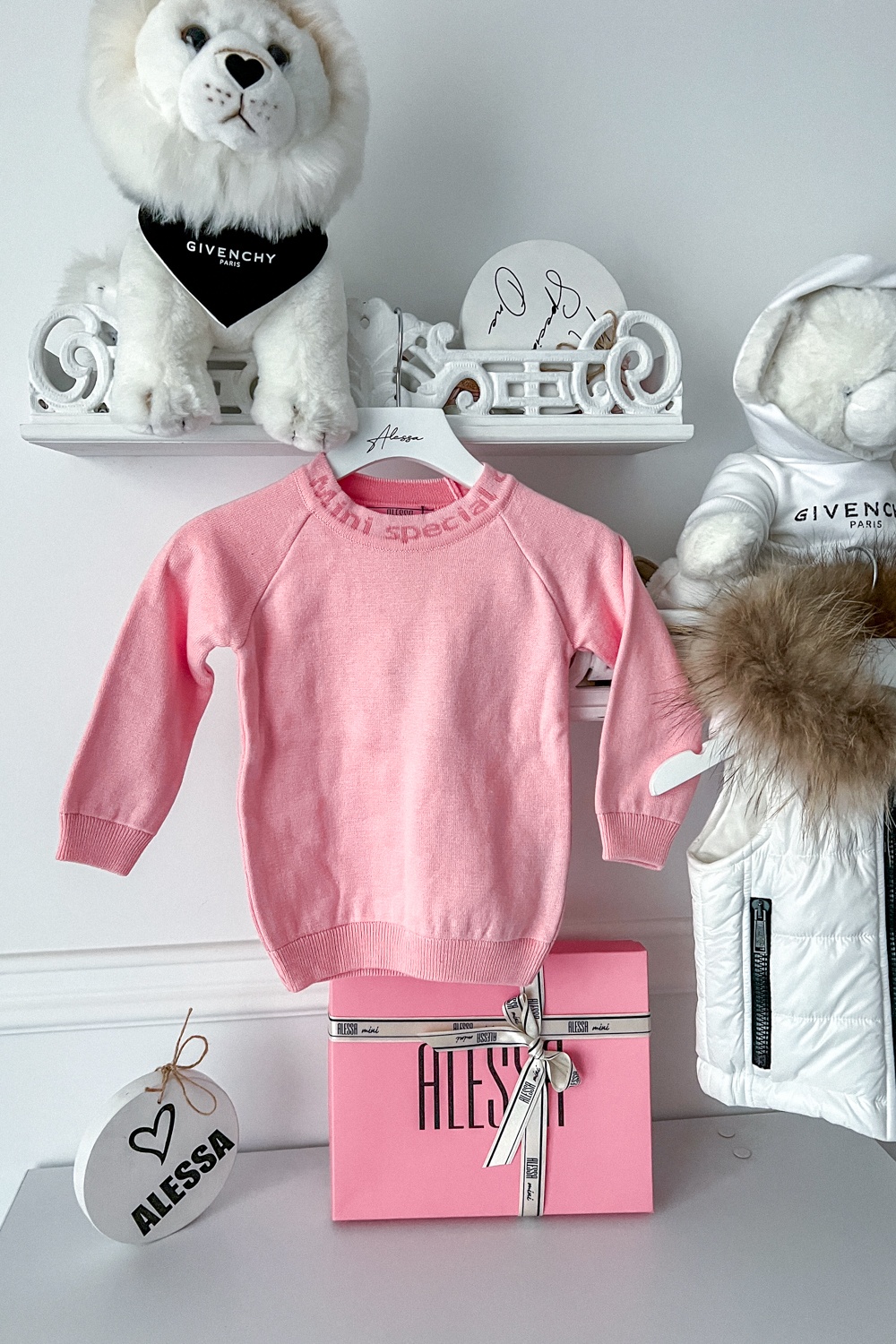 Sweet Disguise Alessa Mini Пуловер От фино Плетиво - Pink - Изображение 11