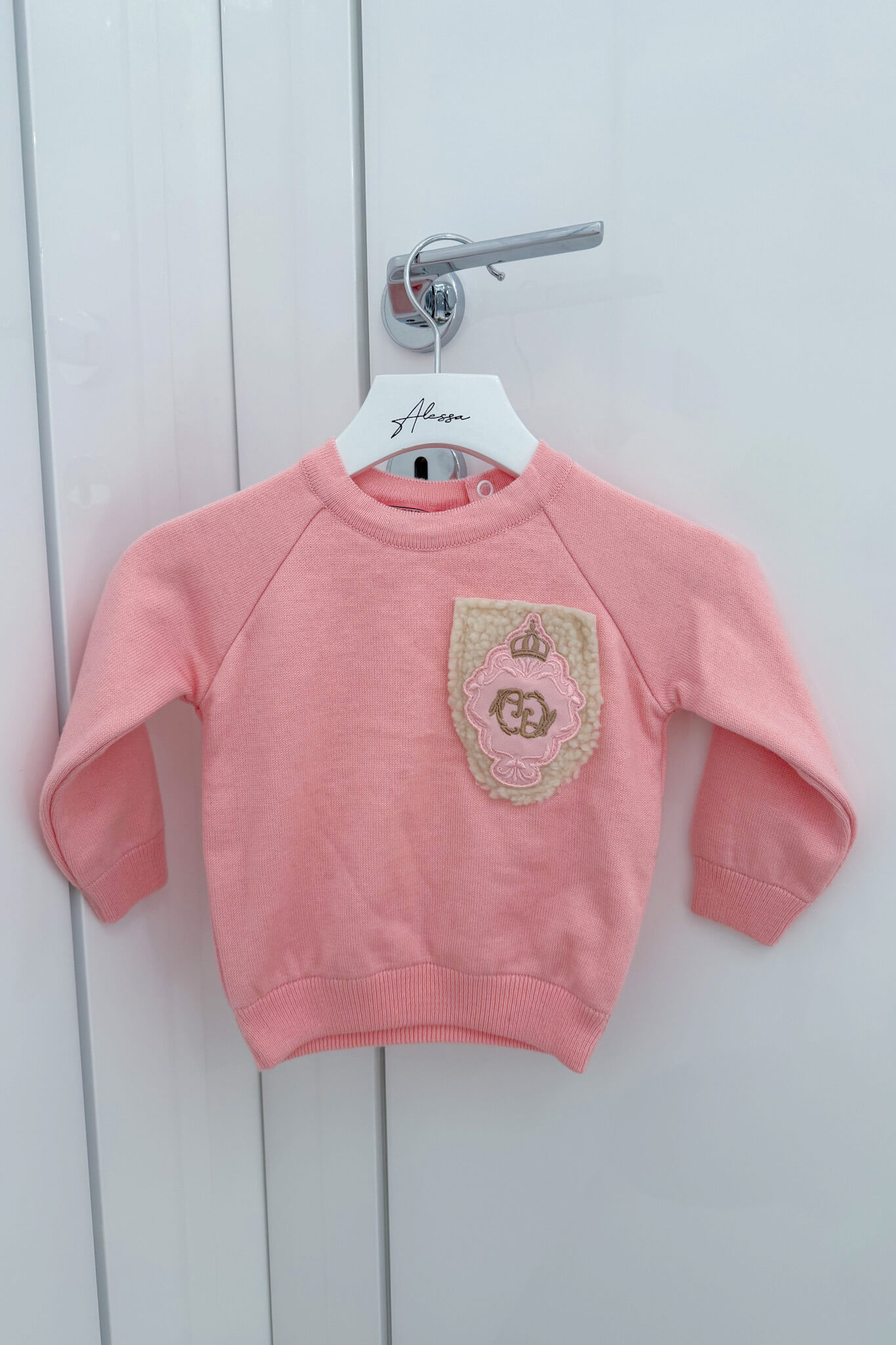 Luxury Classic Mini Пуловер От Плетиво - Pink - Изображение 11