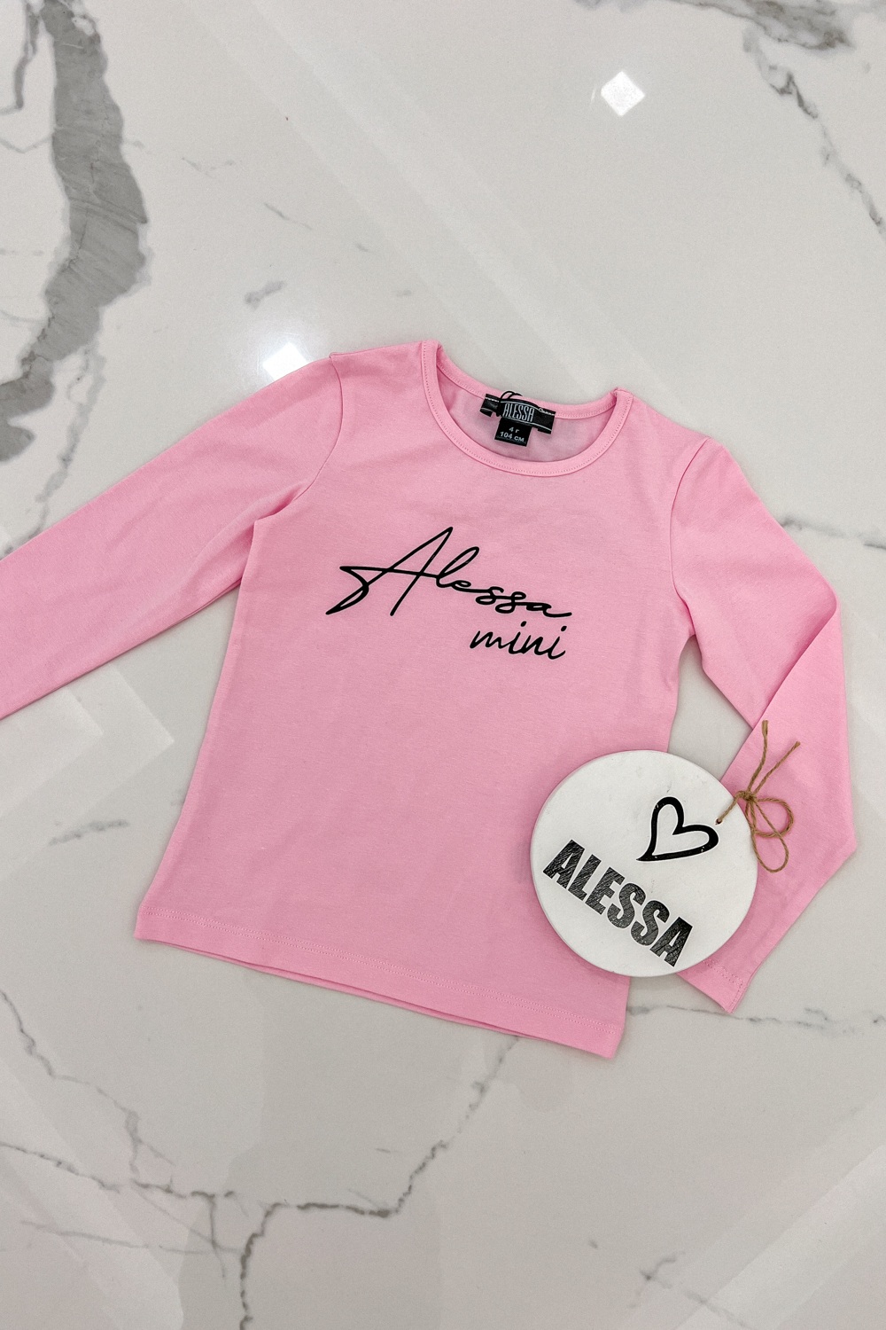 Alessa mini блуза с дълъг ръкав - pink - Изображение 6