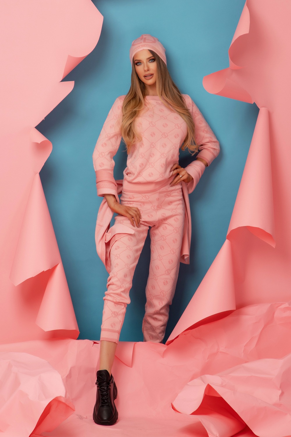 Alessa Religion Панталон От Плетиво - Sweet Pink - Изображение 11