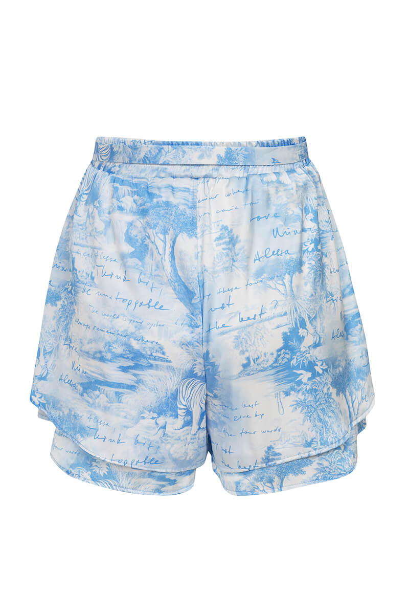 Trendsetter Icon Ruffles Къс Панталон - Blue - Изображение 27