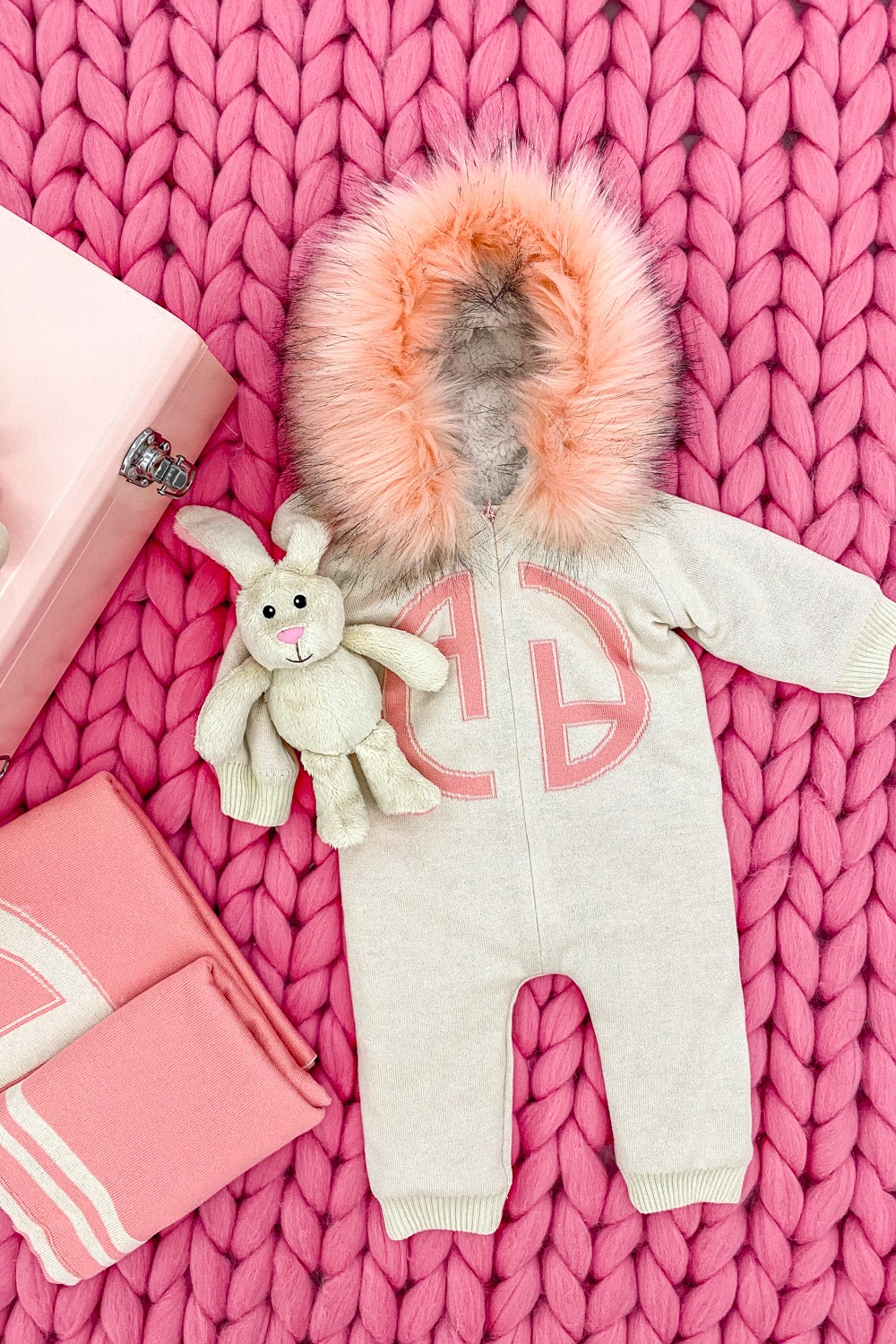 Alessa mini Лого Одеяло От Плетиво - pink - Изображение 7