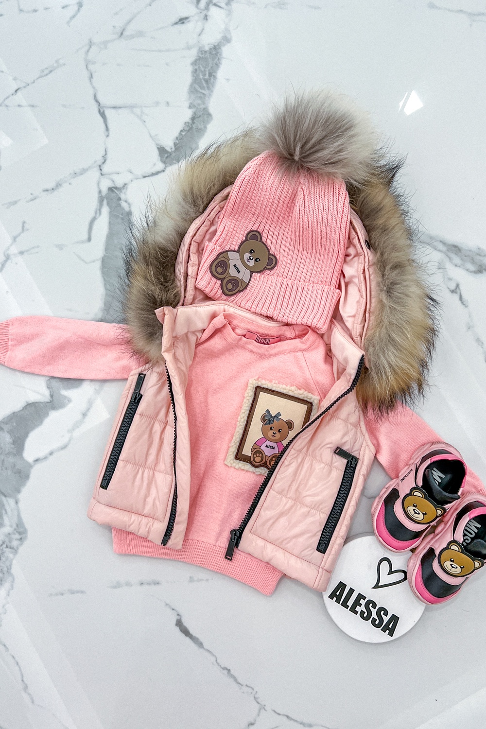 Bear Hug Mini Пуловер От Плетиво - Pink - Изображение 11