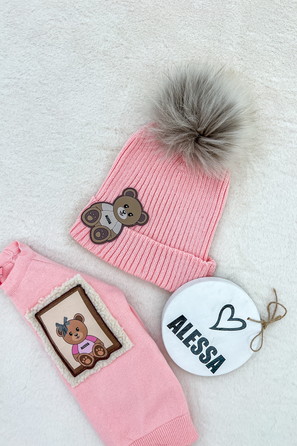 Bear Hug Mini Пуловер От Плетиво - Pink - Изображение 13