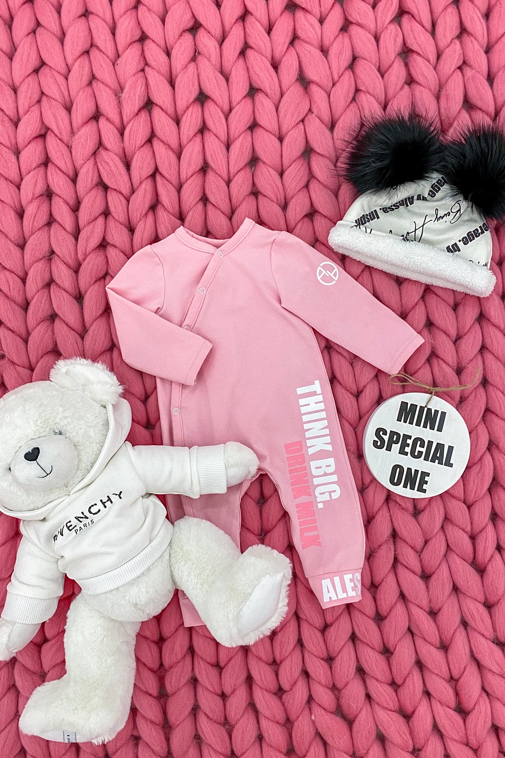 Think big drink milk ромпър - pink - Изображение 8