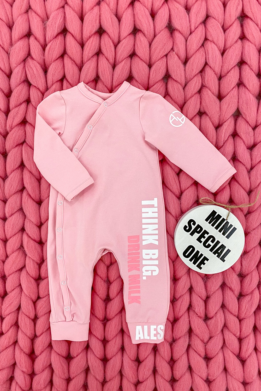 Think big drink milk ромпър - pink - Изображение 10