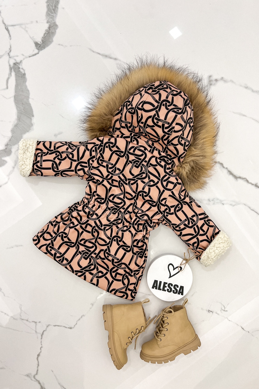 Alessa mini Luxury Парка с каракул - Изображение 15