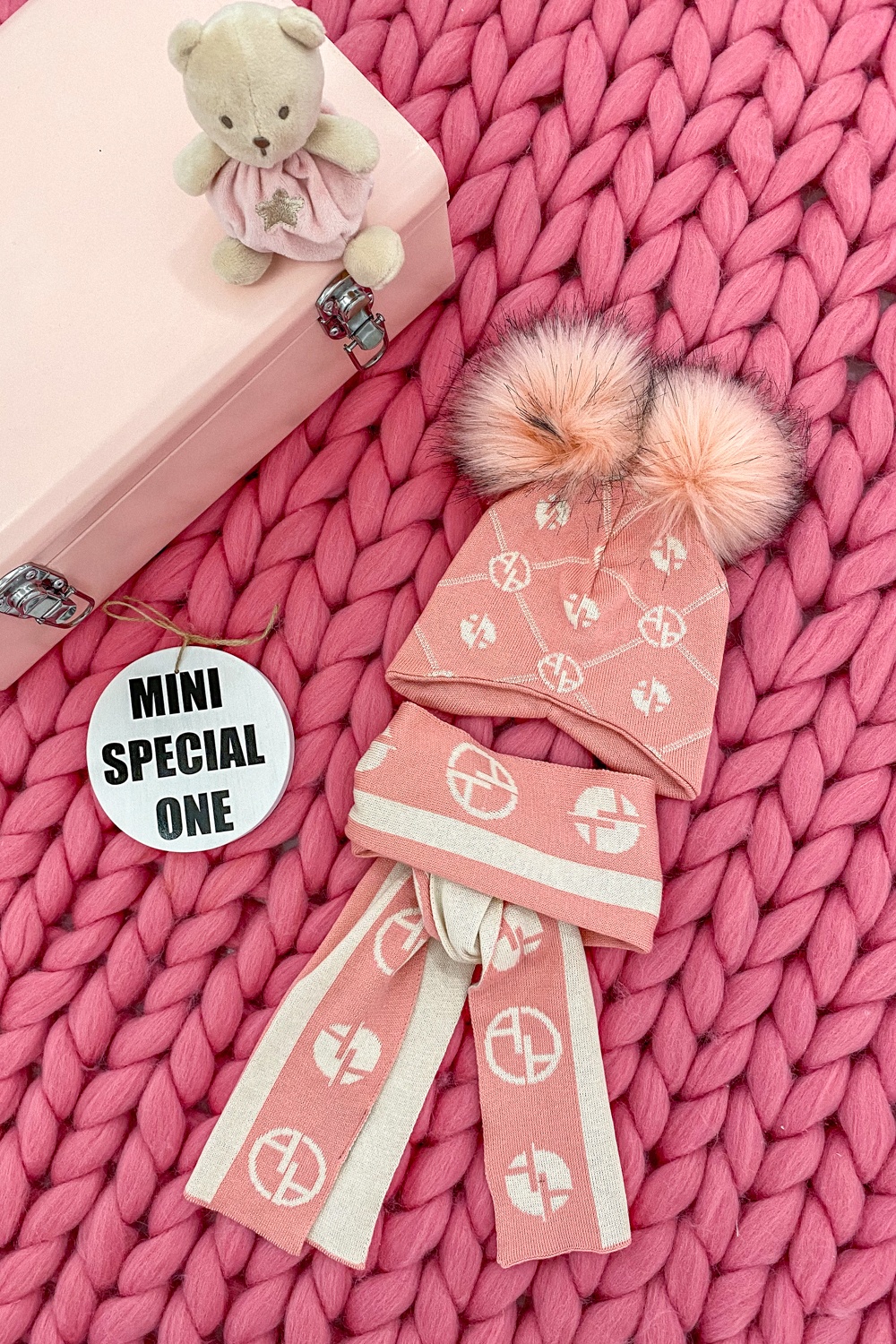 Alessa mini Religion шал от плетиво - pink - Изображение 6