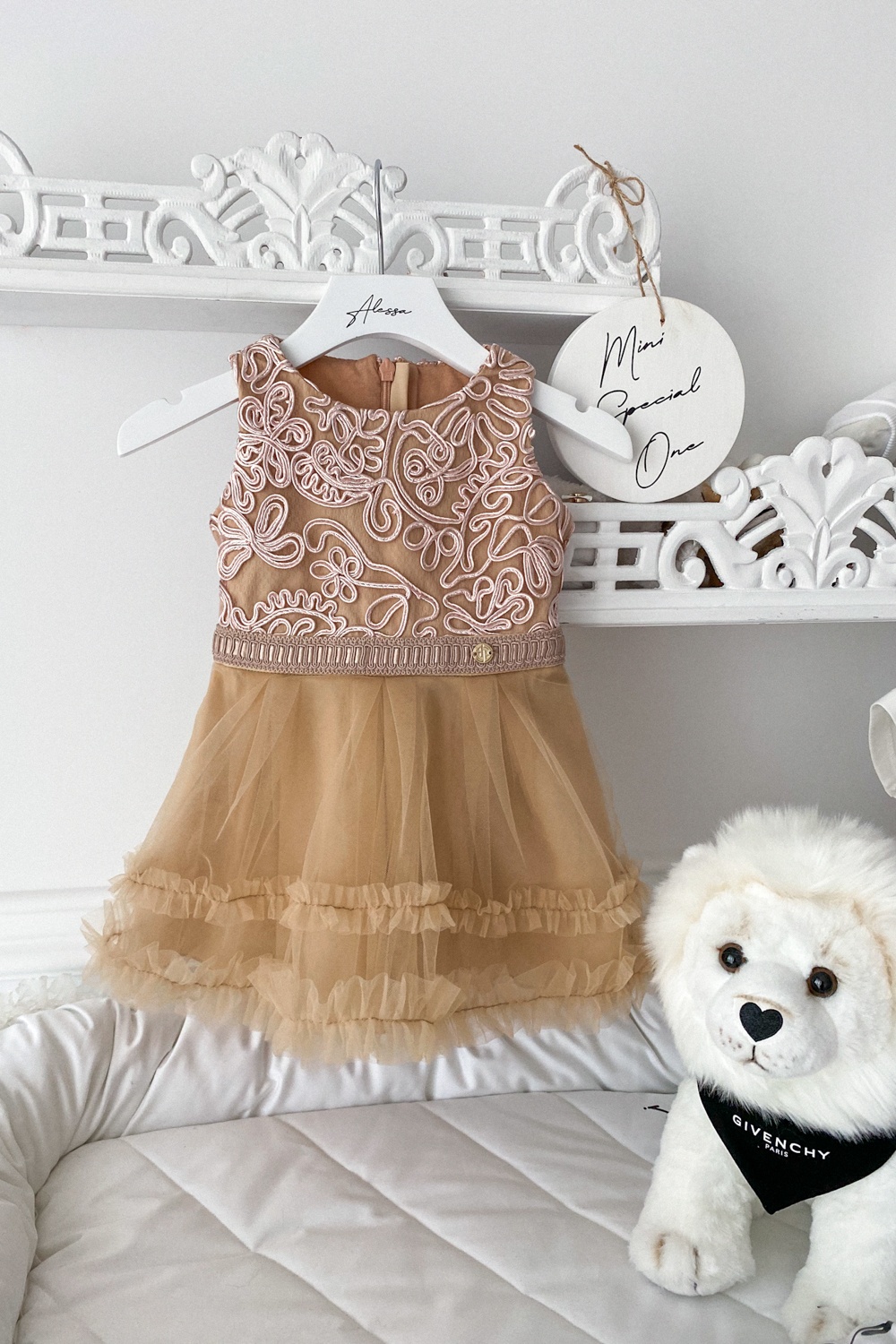 High Class Alessa mini Рокля-Пачка От Дантела - Nude - Изображение 10
