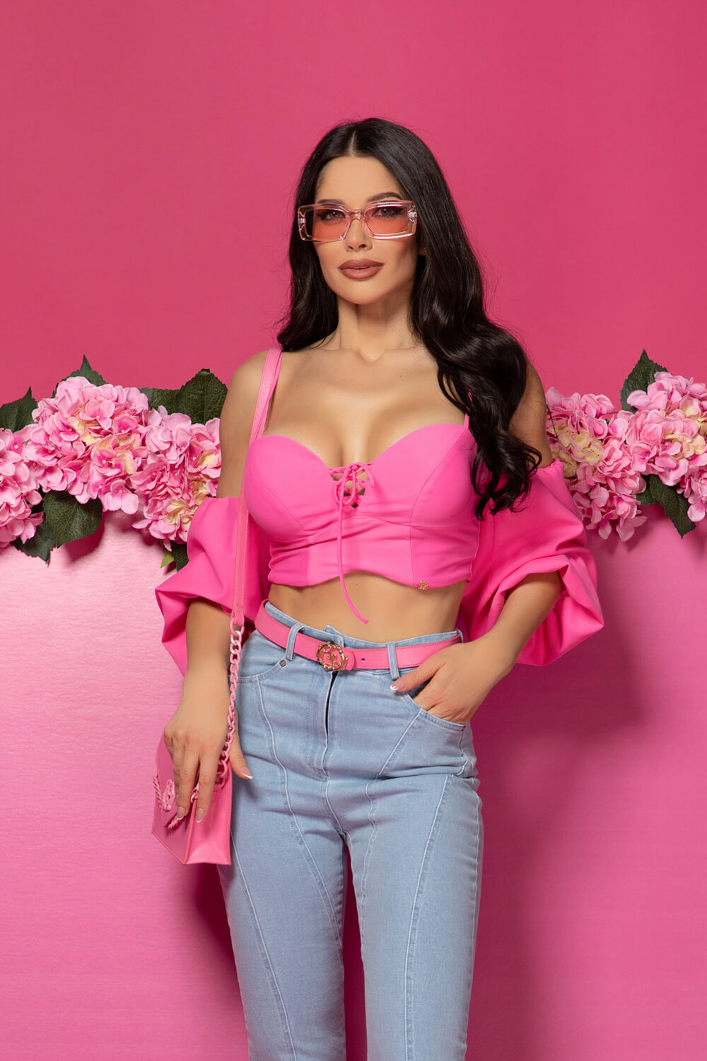 Trendy Thrills Кроп-Топ - Pink - Изображение 18