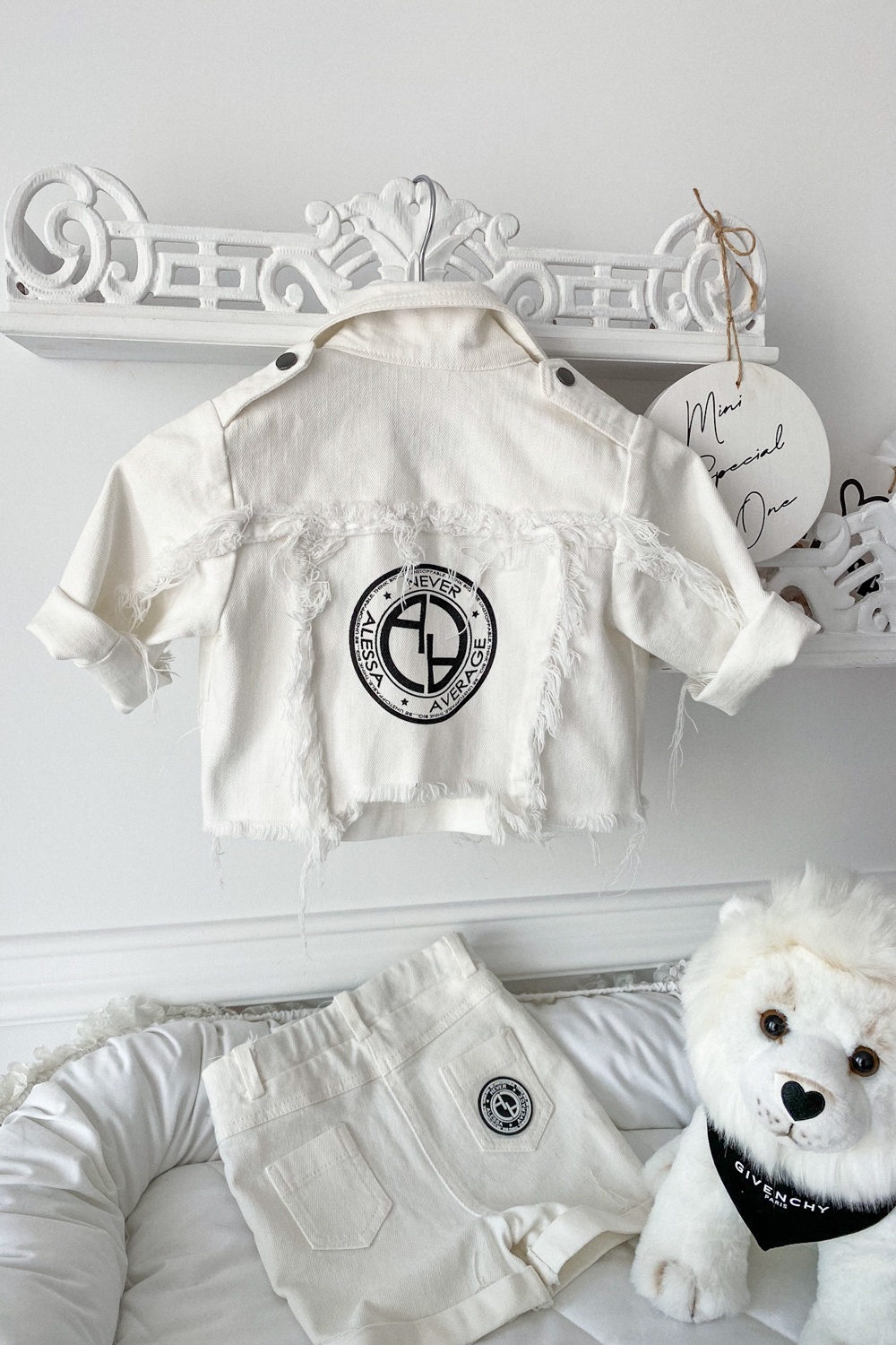 Feel This Moment mini Яке от деним - екрю - Изображение 19