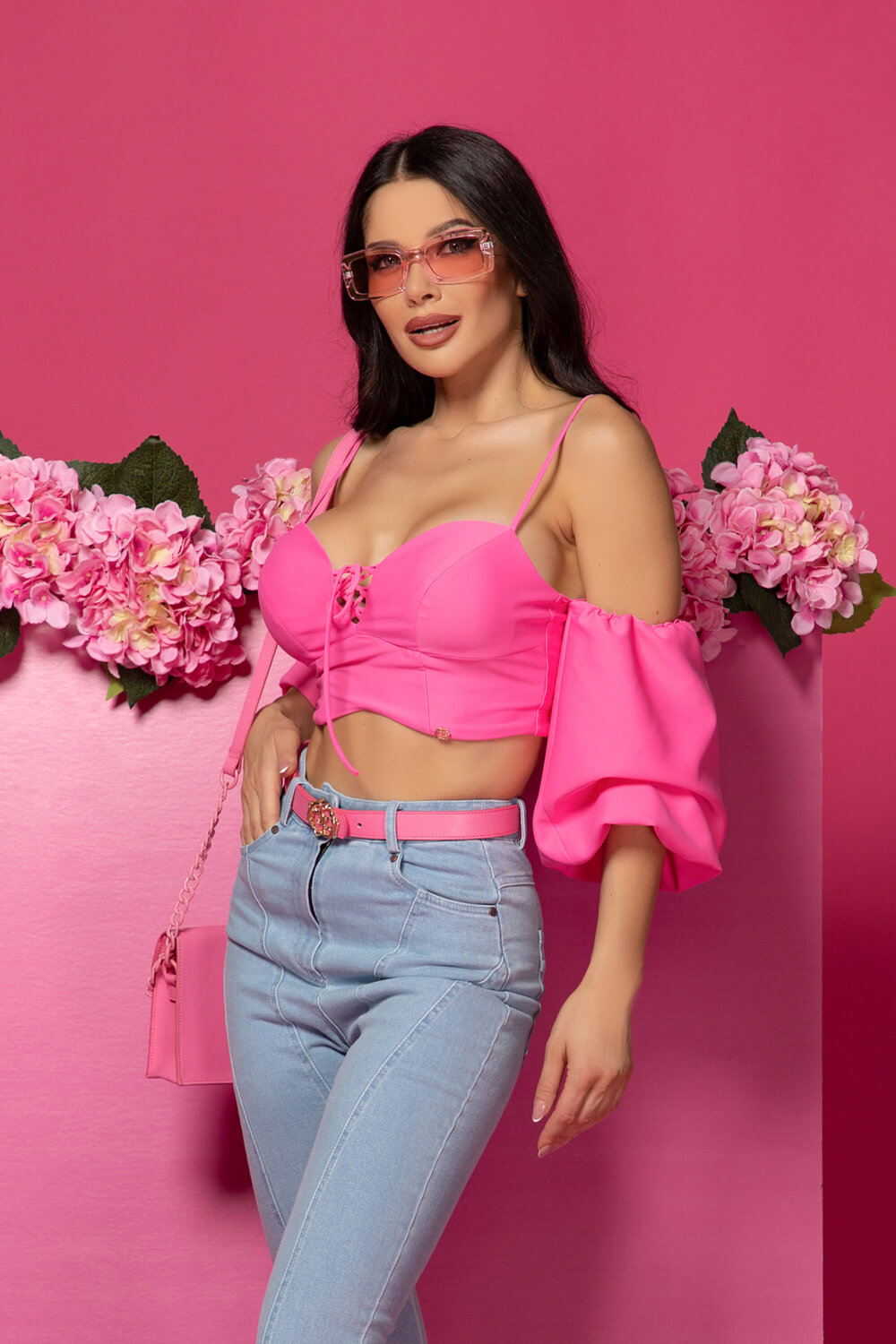 Trendy Thrills Кроп-Топ - Pink - Изображение 13