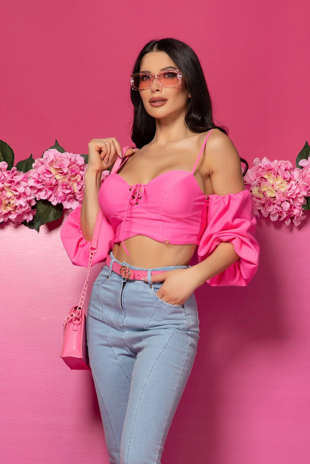 Trendy Thrills Кроп-Топ - Pink - Изображение 16
