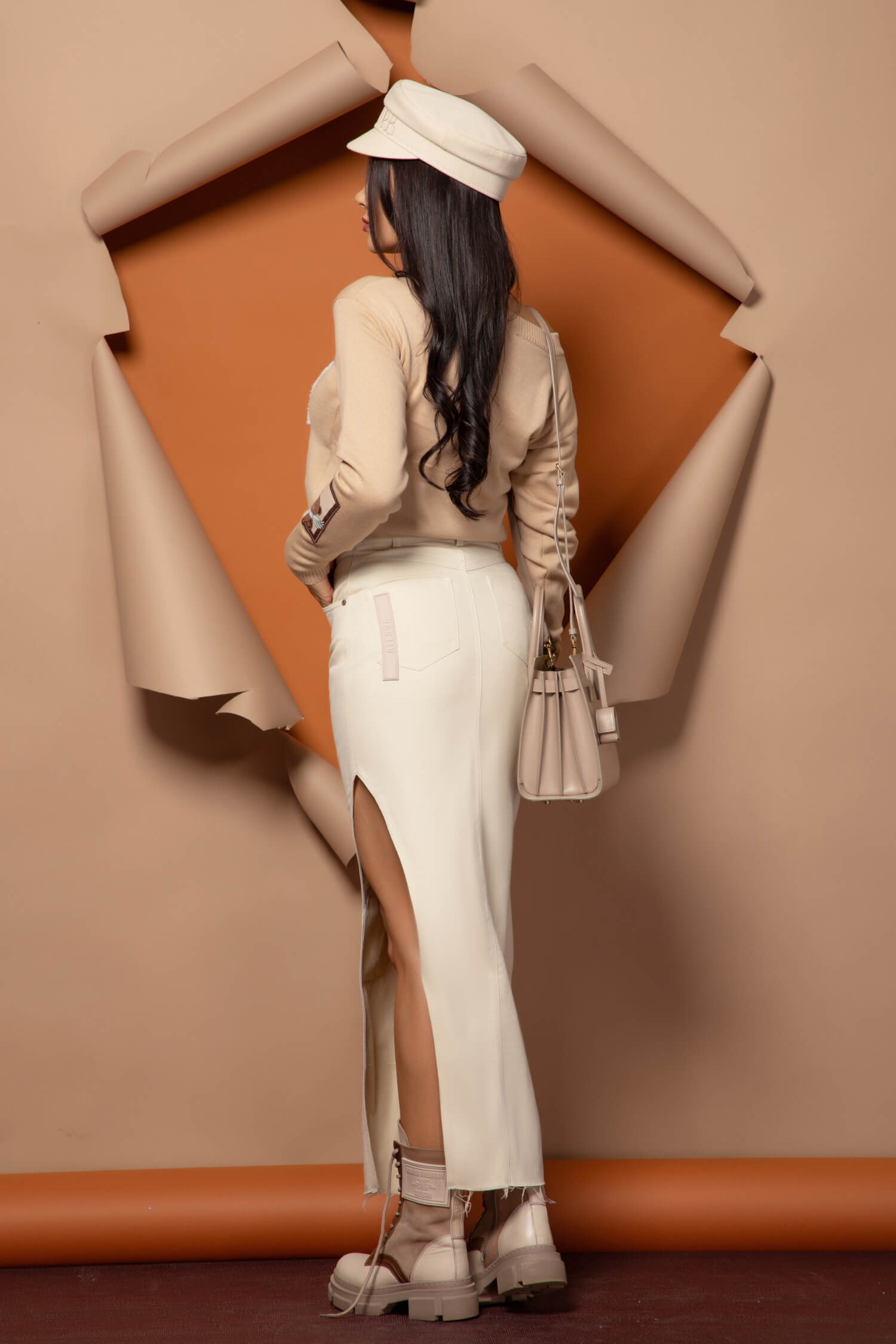 Fierce Fashionista Пола От Деним - Soft Beige - Изображение 11