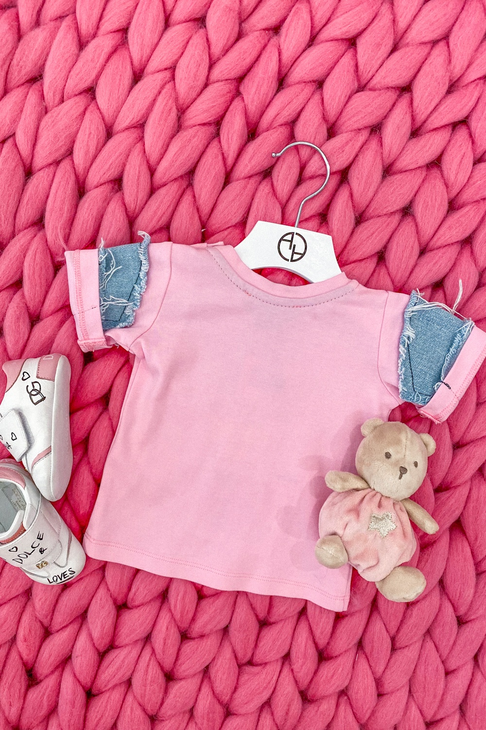 Alessa Mini Denim T-Shirt - Pink - Изображение 11