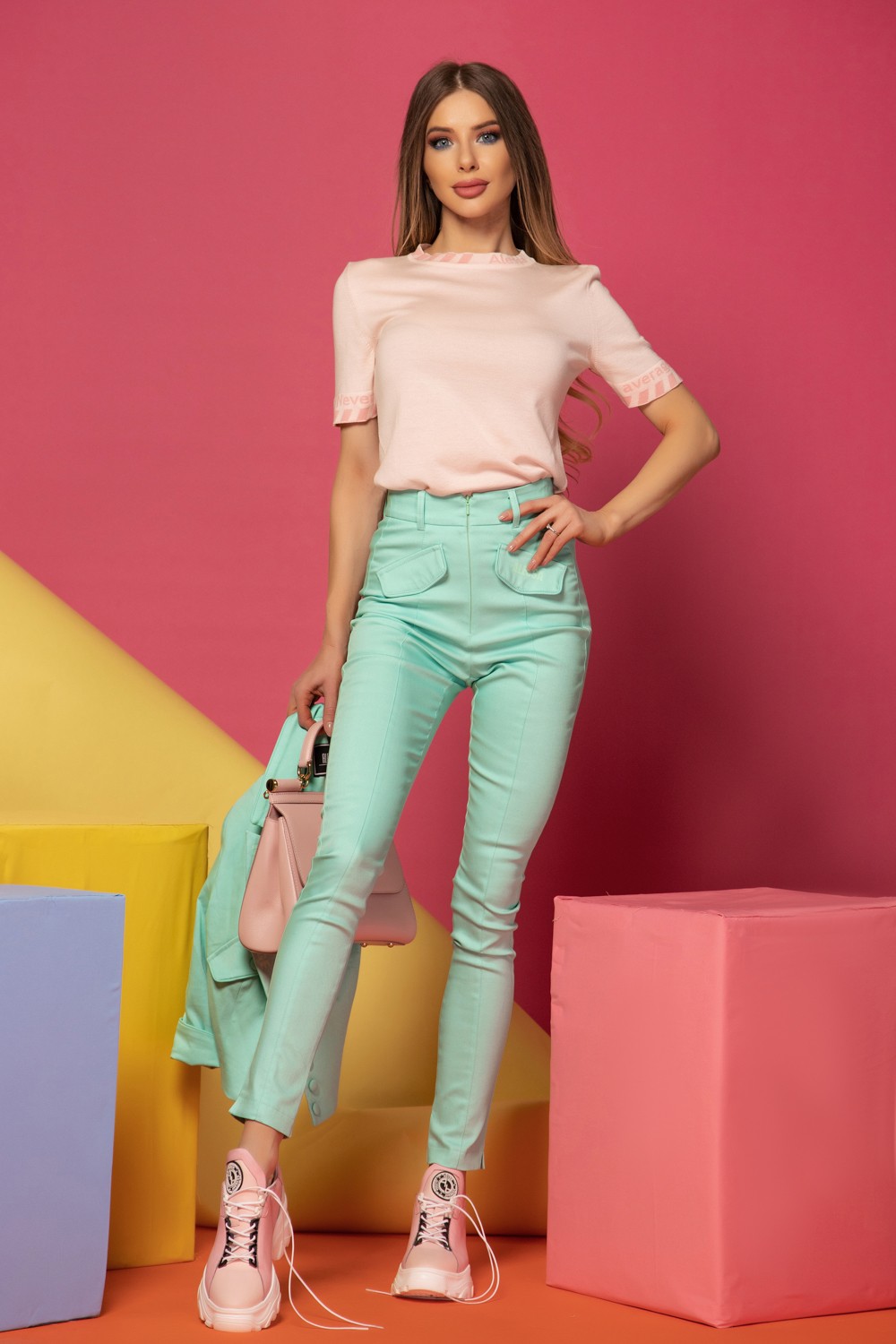 Message me First Блузка От Фино Плетиво - Sweet Pink - Изображение 11