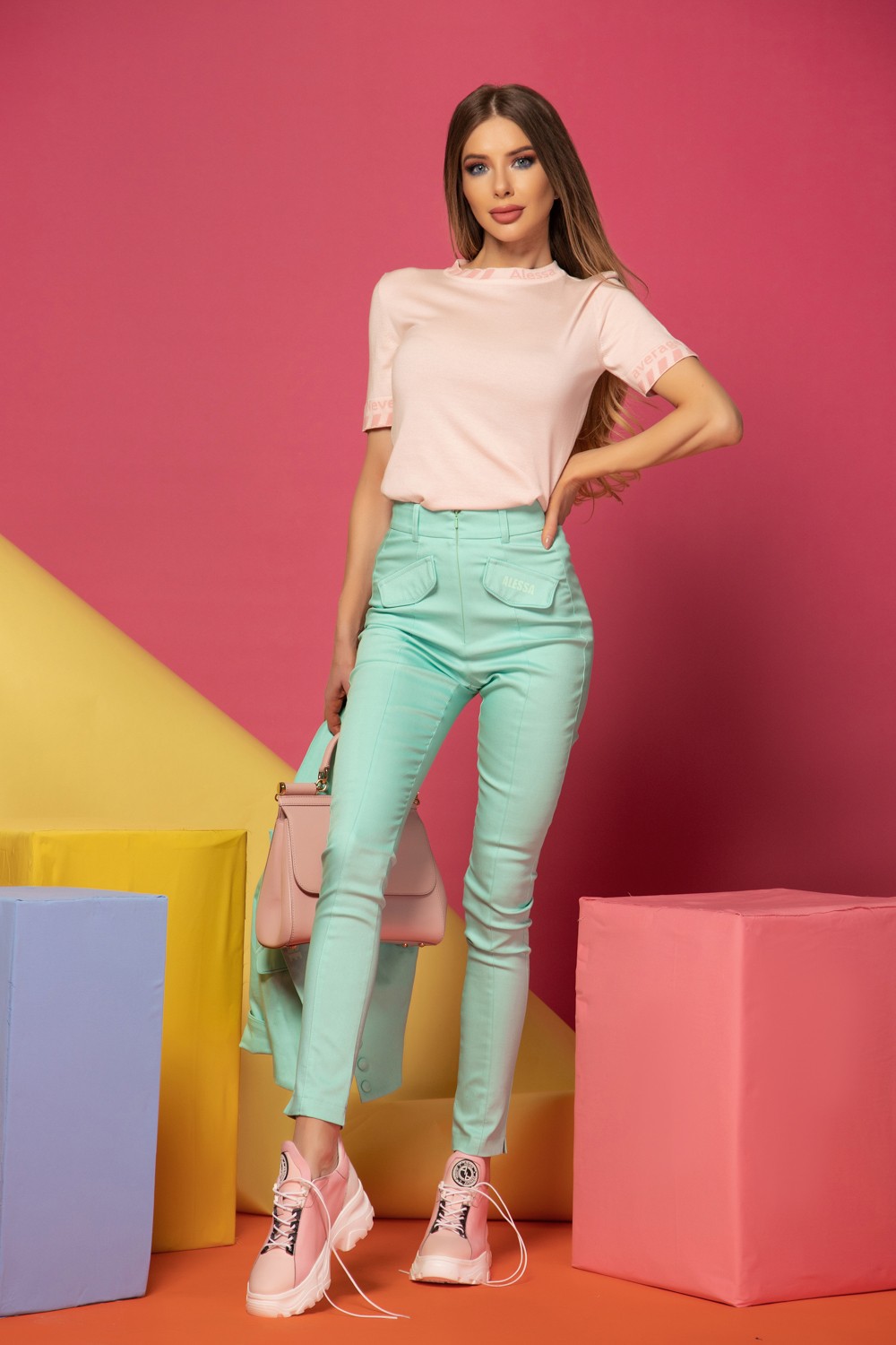 Message me First Блузка От Фино Плетиво - Sweet Pink - Изображение 13