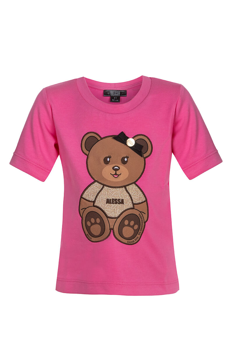 Alessa Bear Mini T-Shirt от Памук - Pink - Изображение 14