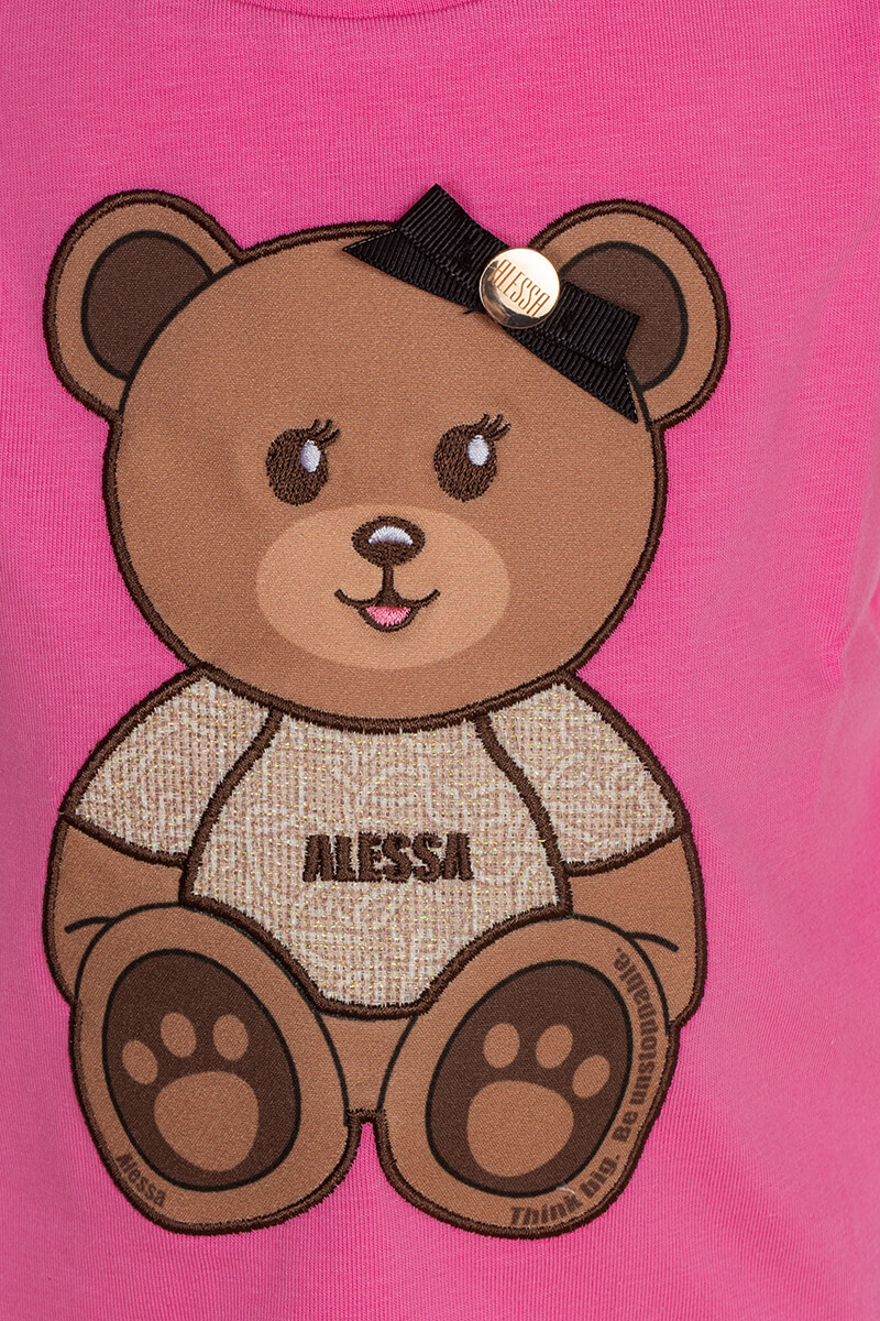 Alessa Bear Mini T-Shirt от Памук - Pink - Изображение 9
