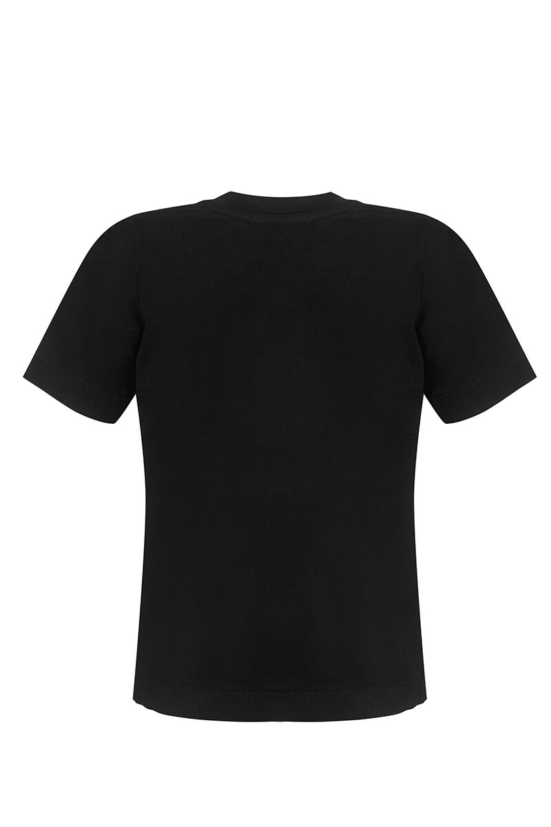Alessa Bear Mini T-Shirt от Памук - Черна - Изображение 13