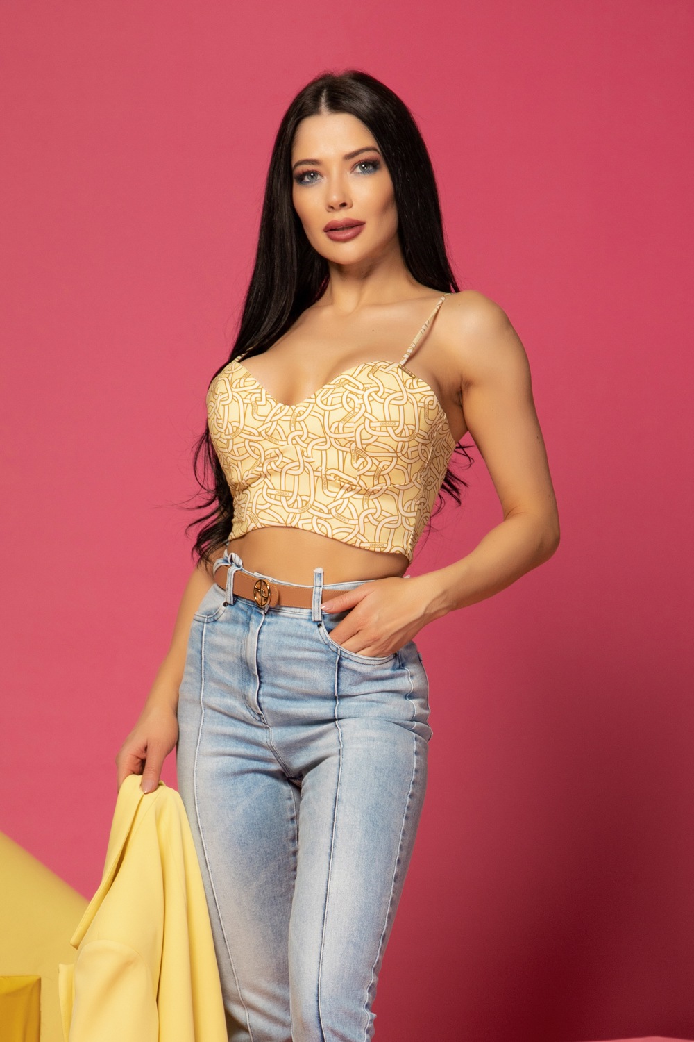Till Afterglow Кроп-Топ - Luxury Yellow - Изображение 11