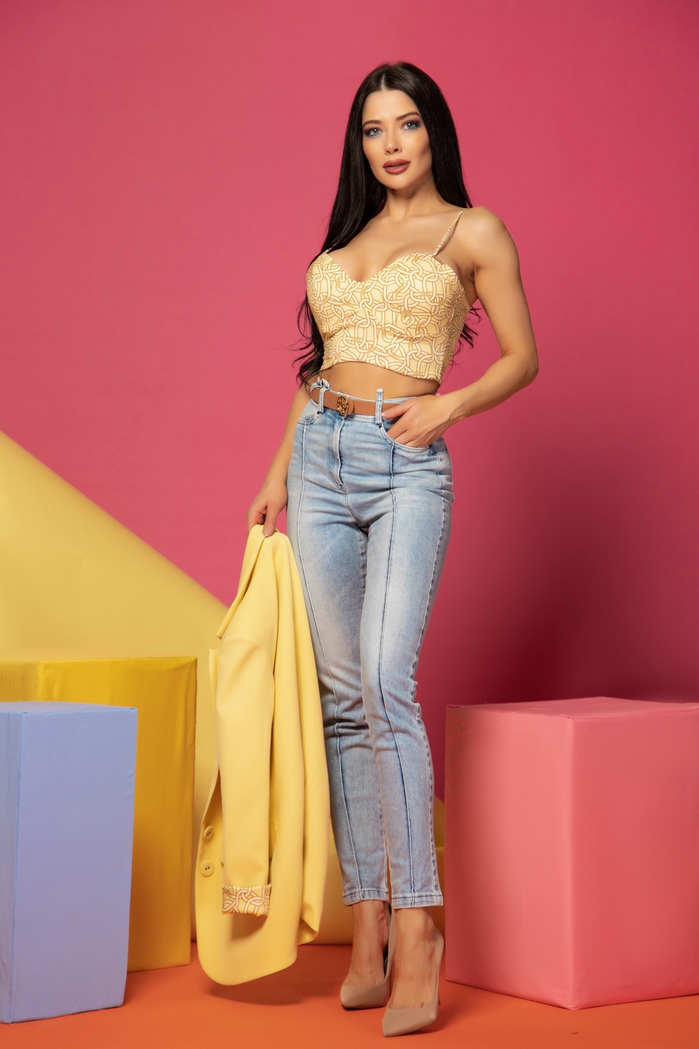 Till Afterglow Кроп-Топ - Luxury Yellow - Изображение 12