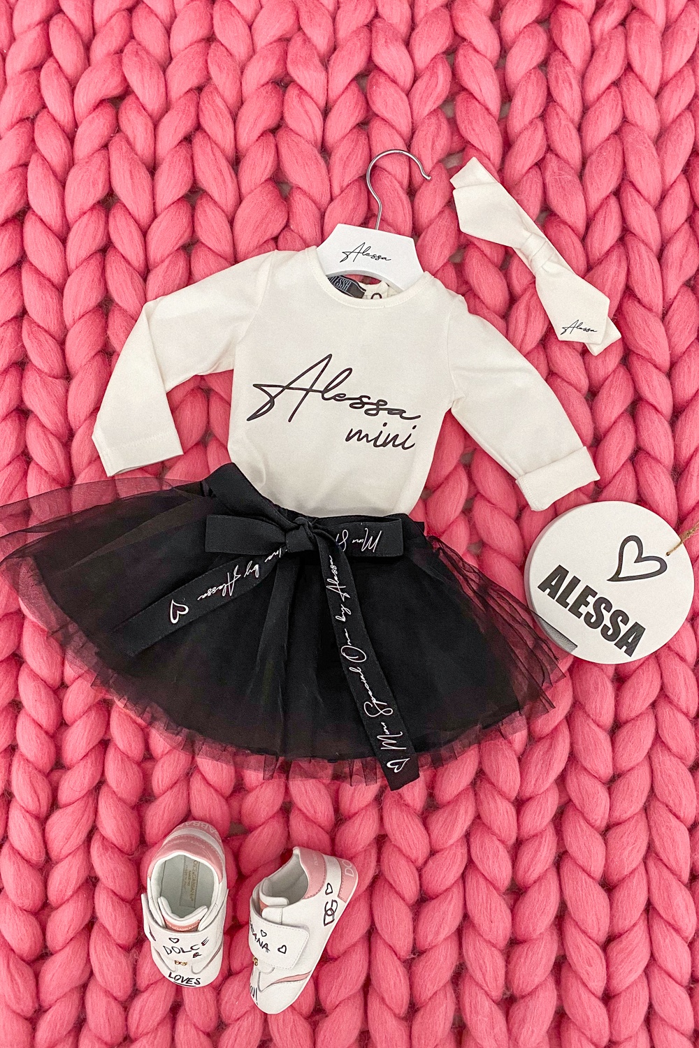 Urban princess Alessa mini пола-пачка - черна - Изображение 11