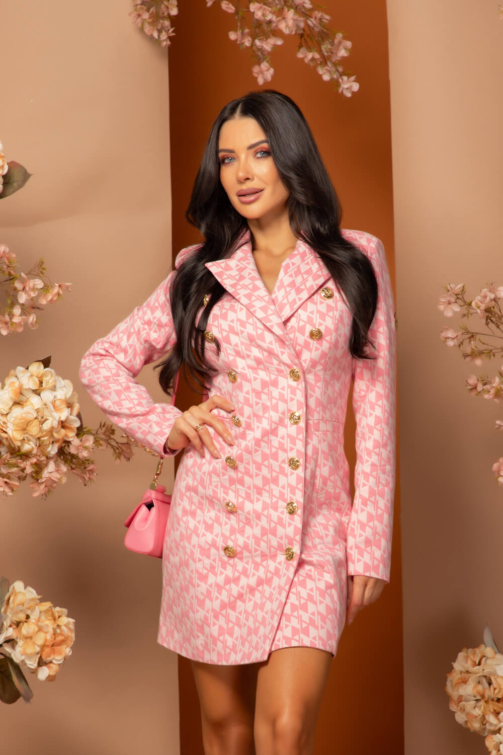 Dazzle Delight Блейзър-Рокля - Pink - Изображение 24