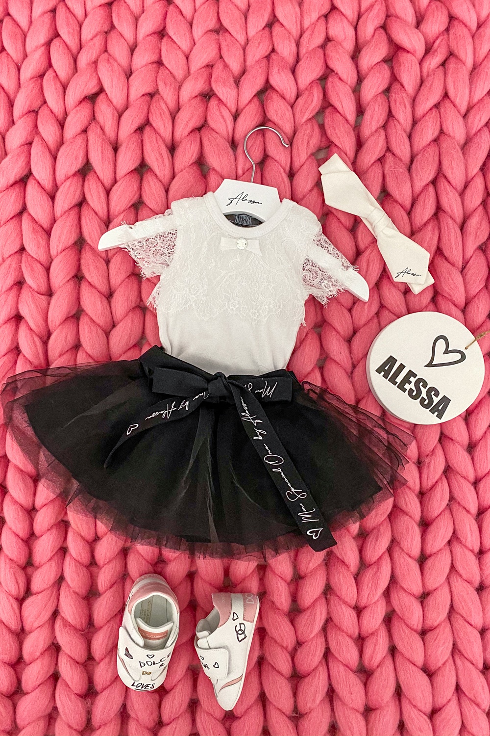 Urban princess Alessa mini пола-пачка - черна - Изображение 8