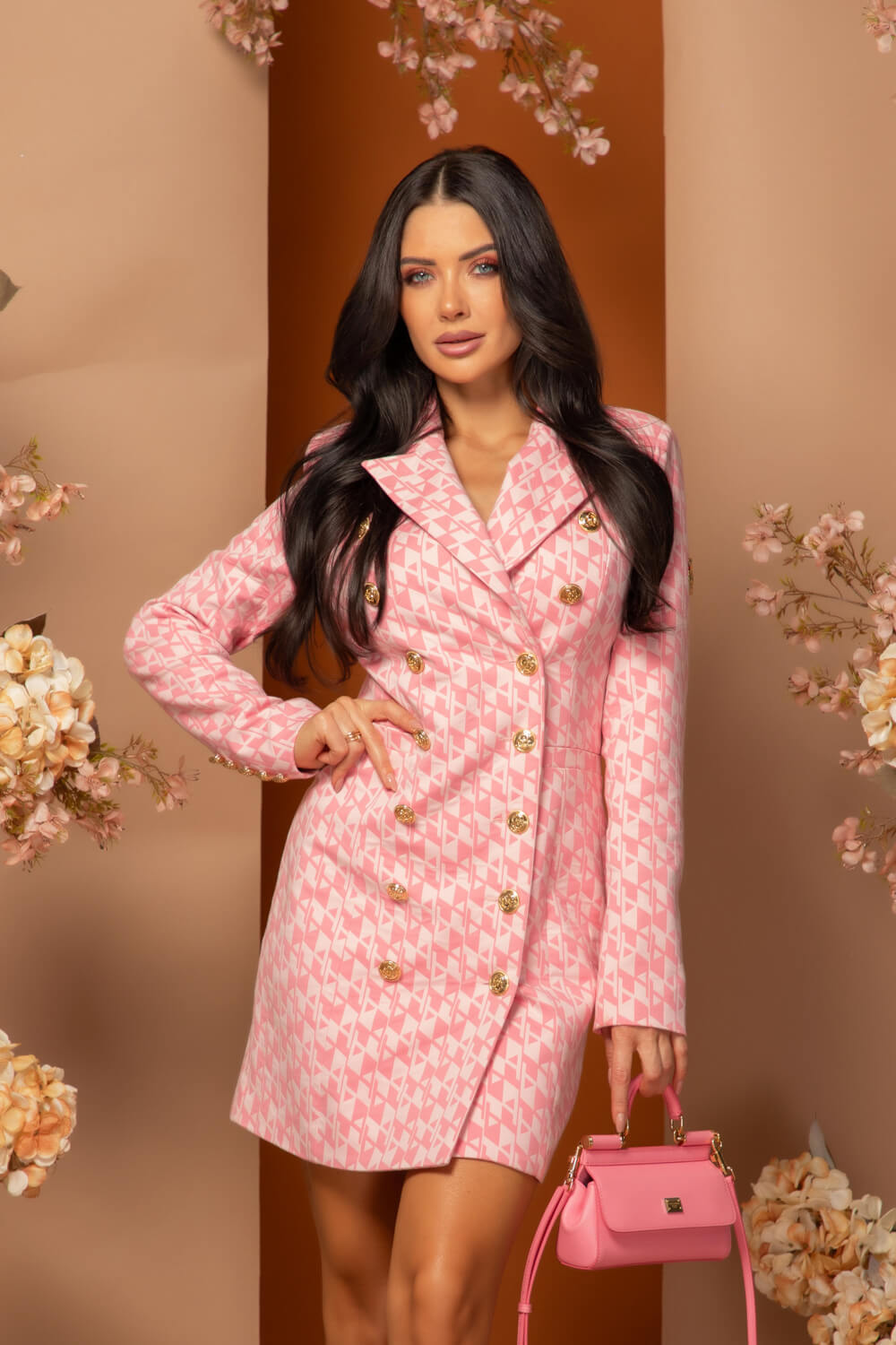 Dazzle Delight Блейзър-Рокля - Pink - Изображение 30
