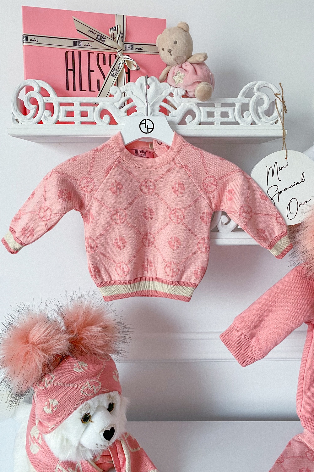 Alessa mini Religion Блуза от плетиво - pink - Изображение 12