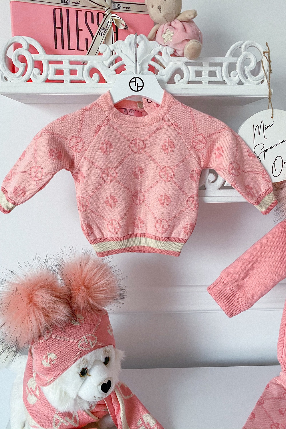 Alessa mini Religion Блуза от плетиво - pink - Изображение 10