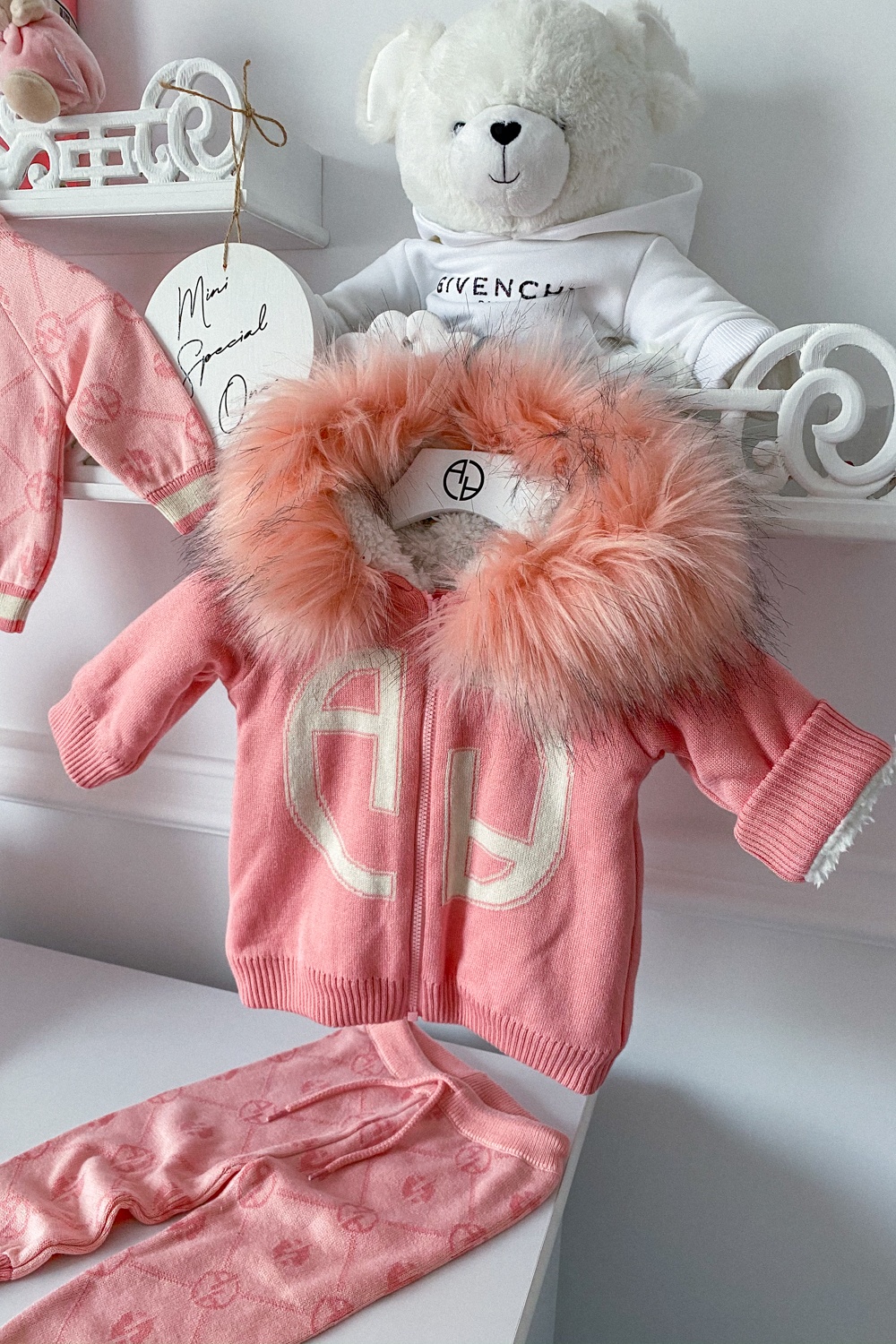 Alessa mini яке от плетиво - pink - Изображение 12