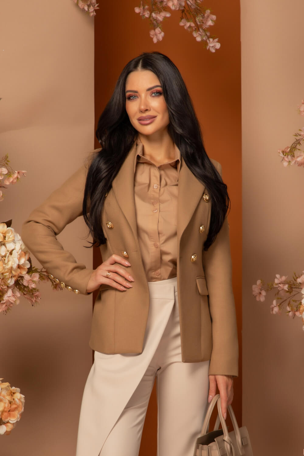 Make It Yours Блейзър - Mocha - Изображение 16