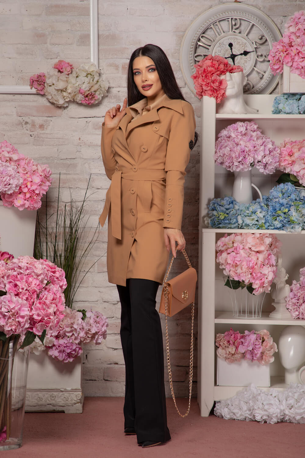 Celebrity Status Тренч - Brown - Изображение 9