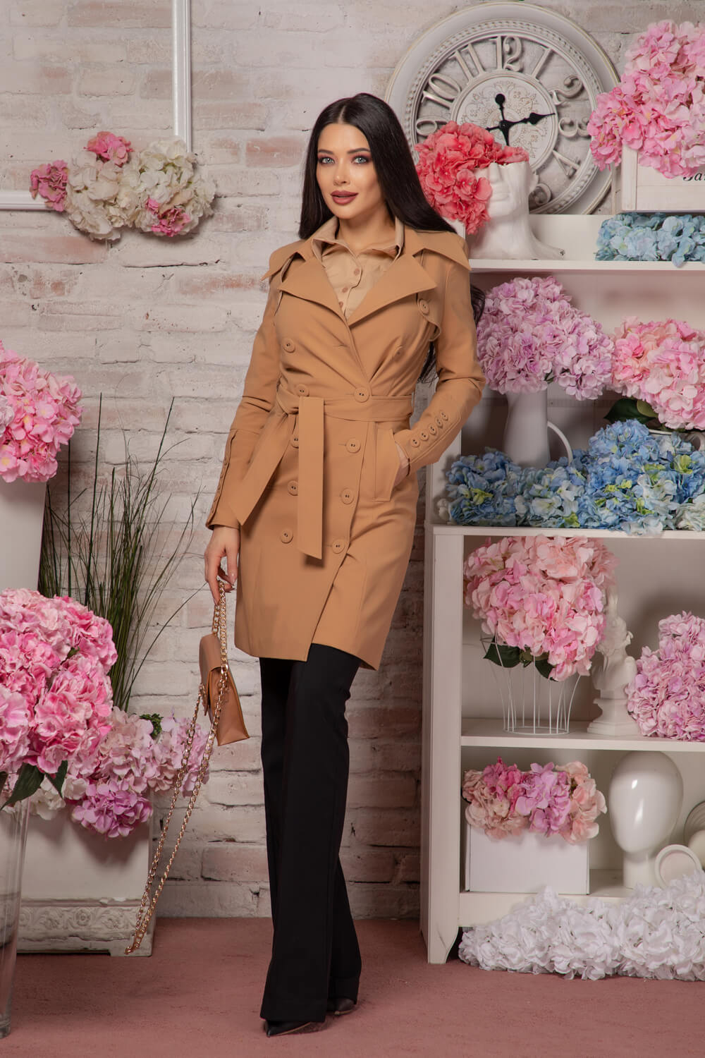 Celebrity Status Тренч - Brown - Изображение 12