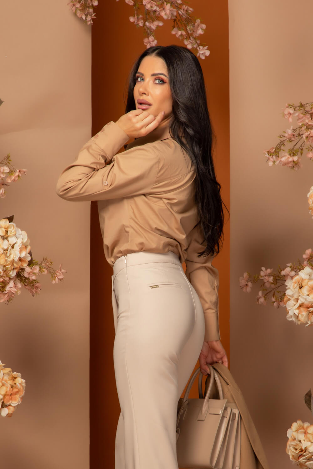Luxury Classic Риза - Mocha - Изображение 14